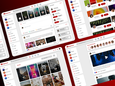 Social-Network-Website 3d animation app branding dailyuichallenge design designinspiration ui uiux webappdesign