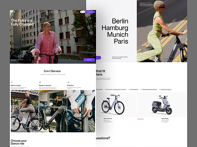 Electric Bike E-commerce Website bike clean e commerce e commerce design e commerce web e commerce website ecommerce electrice bike electrice bike website landing page shopify ui web design web designer webflow website