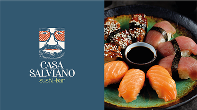 Casa Salviano Sushi Bar branding graphic design logo