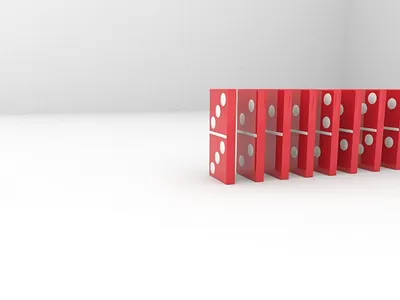 3D Domino Pizza Logo Animation 3d 3dmax animation motion graphics