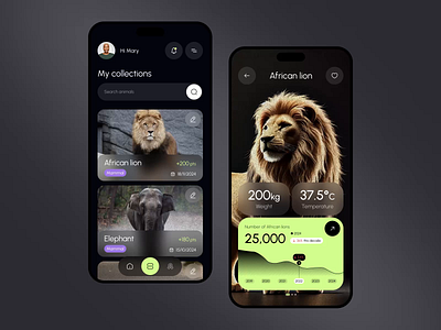 Educational Scanner App - Animals animals animation app design app mobile design educational futuristic innovation ios minimalist mobile motion graphics scanner scanner app ui ui concept ui design ui inspiration ux design