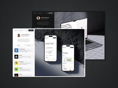 Portfolio Website Template | UI | UX | Web design creatives design photographers portfolio product designers ui ux web design