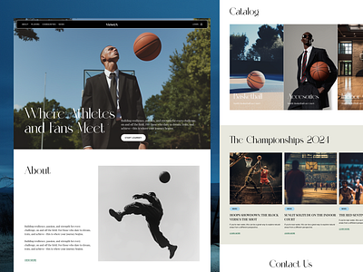VictoryX - Sport Center Website basketball blog business clean community corporate design fitness gym healthcare interface product service sport startup tennis ui ux web website