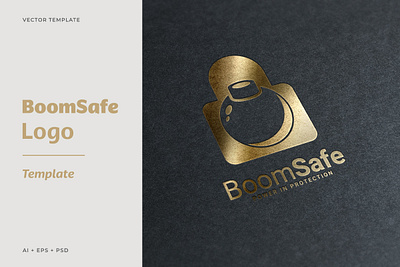 BoomSafe Logo bomb design graphic design lock logo padlock safe security