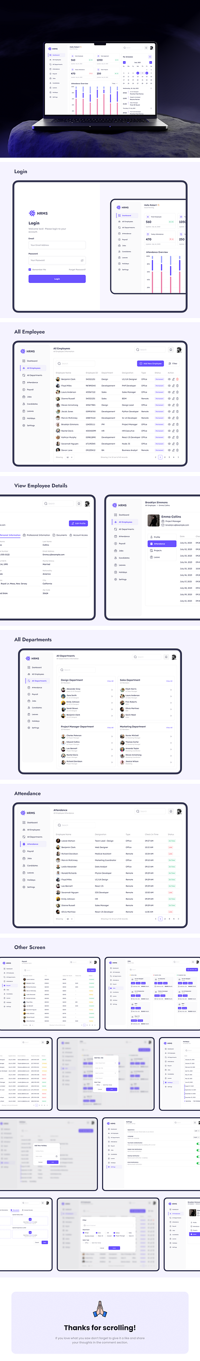 HR Management Dashboard admin panel dashbord hr hr management dashboard ui ux