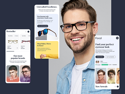 Eyewear Website Design design ecommerce eyewear landingpage mobileresponsive project responsive shop sunglass sunglasses ui ux web webdesign website