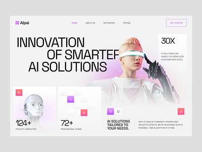 ALPAI - AI Technology Website ai ai tech artificial landing page technology ui design web web design website website ai website design