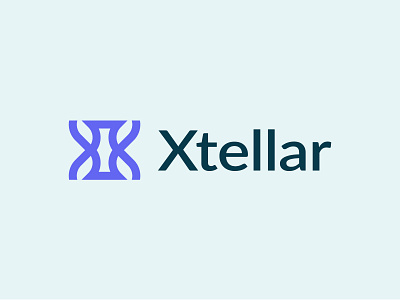 Xtellar Logo | Letter X Hourglass Logo Design brand branding elegant lettermark logo design x initial