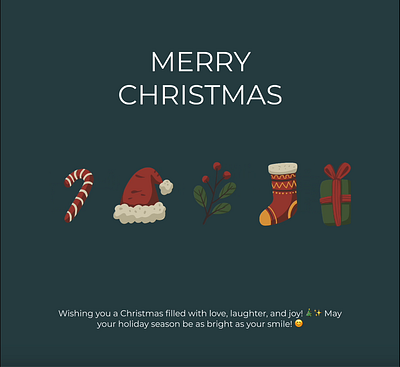 Merry Christmas Animation 3d animation graphic design logo motion graphics ui