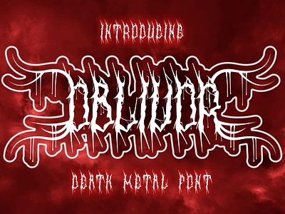 Oblivor – Death Metal Font black metal branding font dark font death metal display font edgy font film font grunge font horror font logo font movie font music font poster font rebel font rock font scary font scream font spooky font typography unique font