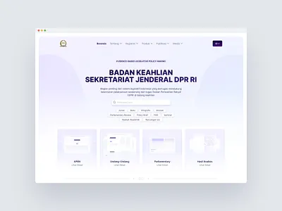 BK Sekretariat Jendral DPR RI - Revamp dprri ui ux uxdesign webdesign websiterevamp