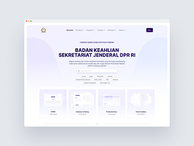 BK Sekretariat Jendral DPR RI - Revamp dprri ui ux uxdesign webdesign websiterevamp