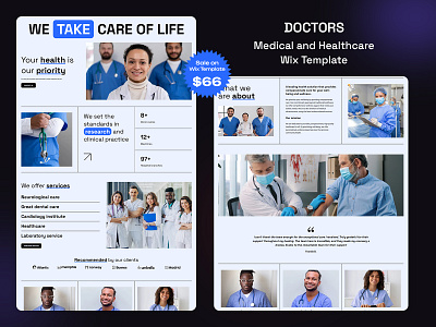 Doctors Medical and Healthcare Wix Template healthcarewebsite hospital medicalwebsite pediatricwebsites responsive seooptimized uiux webdesign webdevelopment wixtemplate wixwebsite