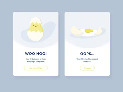 Success and error states error state illustration success state ux design
