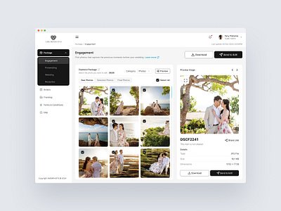 Amor Photoworks - User Role amorphotoworks photoediting photographyplatform ui ux uxdesign webdesign