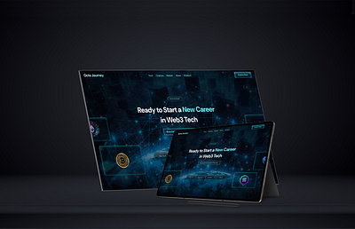 UI My Journey into the Future of Technology blockchain branding carreer design graphic design journey new personalbranding tech technology ui user interface visual web3