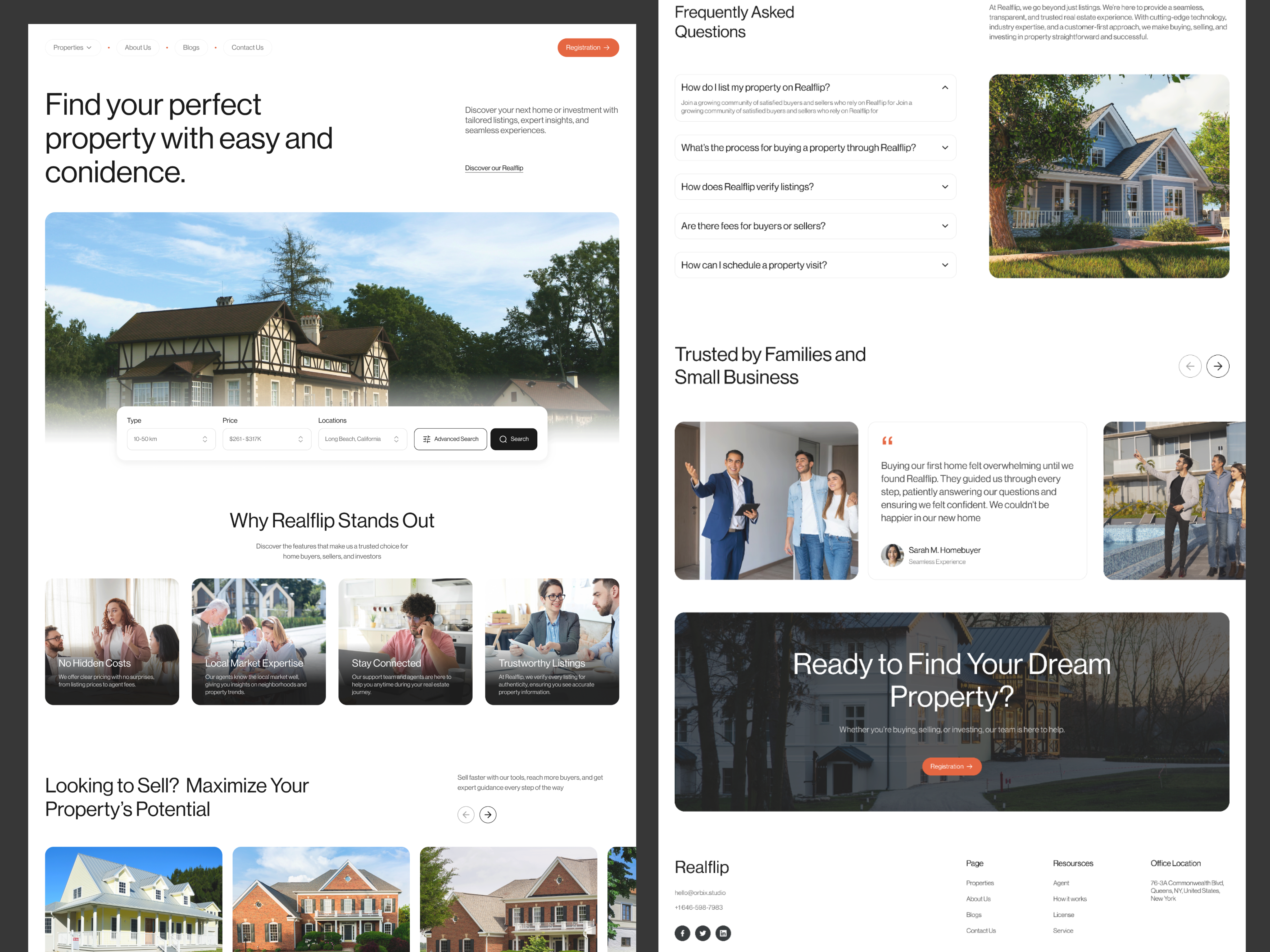 Real Estate Landing Page Design apartment architecture building corporate website home booking home page landing page landing page design online booking property property finder real estate real estate website real estate website design rental residential complex ui design ux design website website design