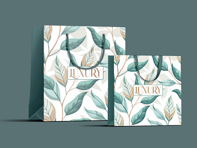 Luxury branding/packaging design box branding label luxury natural packaging design premium shopping bag typo