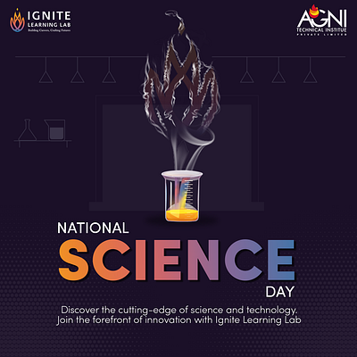 Graphic Design for Ignite Learning Lab branding graphic design national science day