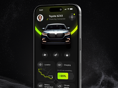 EV Charging App branding charging stations dark theme ui design electric mobility ev charging ev charging app find nearest charger find the charging station graphic design illustration logo mobileapp tecorb userinterface vector