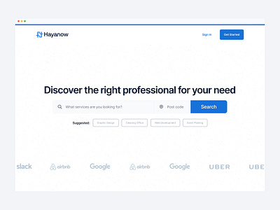 Hayanow Landing Page branding landingpage ui visual design wealth4us