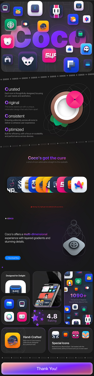 Coco Icon Pack branding logo ui