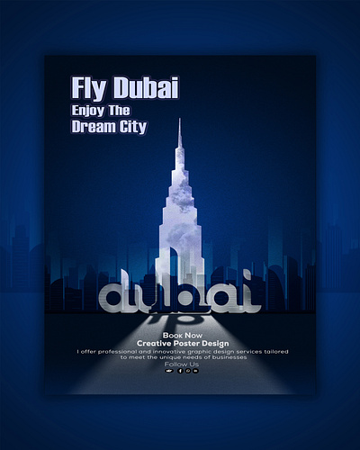 Travel Poster Design | Creative Travel Poster Design banner design branding burj khalifa illustration creative designer creative poster design dubai branding dubai luxury travel poster dubai poster design dubai social media post design flyer design graphic design graphic designer illustration minimalist travel art modern travel graphic photoshop retro travel design travel poster design vector vintage travel poster