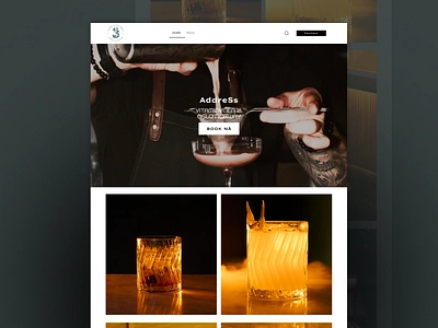 Website Design for Three Little Birds bar beverage brand branding design digital digital art elegant food graphic design identity branding luxury ui ui design ux ux design web design website website design