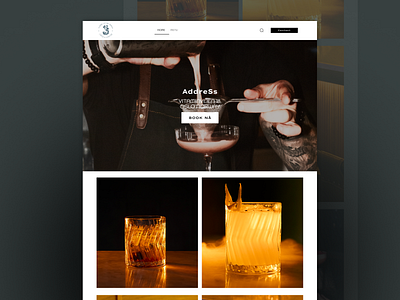 Website Design for Three Little Birds bar beverage brand branding design digital digital art elegant food graphic design identity branding luxury ui ui design ux ux design web design website website design