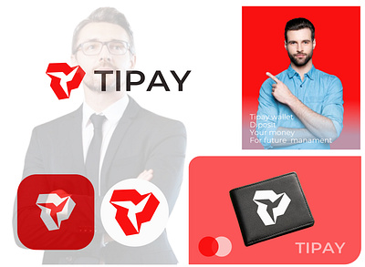 Tipay Crypto wallet - T & P Letter Logo and Branding Design abstract logo brand identity branding crypto icon illustration logo logo design logotype mark modern logo p letter t letter tech tipay ui unique logo vector visual mark wallet logo