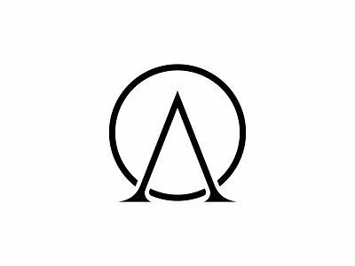 A + Ring Logo Design icon letter lettermark logo mark minimalist monogram symbol type typography