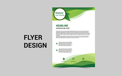 Nature Template Flyer print design