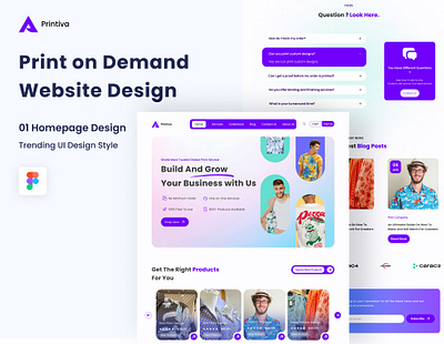 Print On Demand Responsive Website Design brand design branding hero section design landing page design mokcup design print on demand print on demand website design printing website responsive website design ui ui design uiux design user interface design ux ux research web design website design website design inspirations website inspiration website mockup