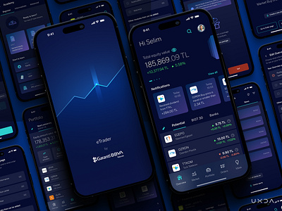 Rebuilding a Reliable Trading & Investing Platform app design banking bbva cx dark ui dashboard design finance financial fintech garanti garanti bbva splash screen turkiye ui user experience user interface ux ux design