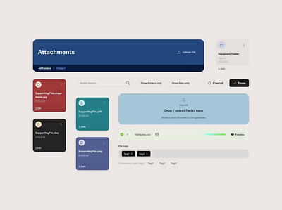 Project Attachment Management System document control document management interaction interaction design interactive design product design project documents ui design uiux ux ux design