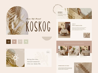 KOSKOG - Natural Home Lifestyle Brand brand branding design graphic design home illustration lifestyle logo natural vi