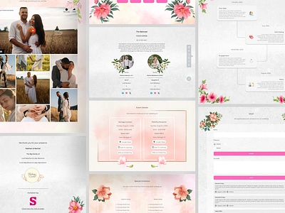 Online Wedding Invitation Card design design ui figma invitation ui user interface ux wedding wedding invitation