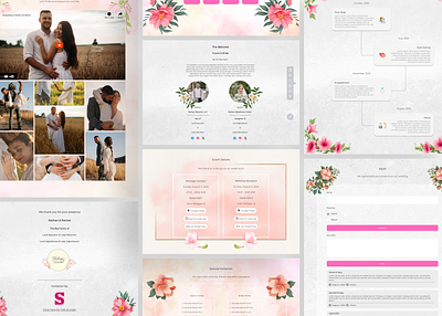 Online Wedding Invitation Card design design ui figma invitation ui user interface ux wedding wedding invitation