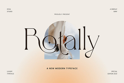 Rotally branding chic display elegant fashion feminine font fonts logo luxury magazine modern retro sans serif social media typeface typography vintage wedding