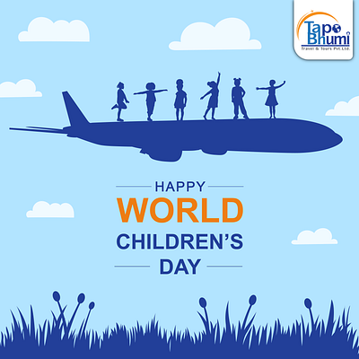 World Children's Day design graphic design illustration postdesign socialmediapost travel worldchildrensday