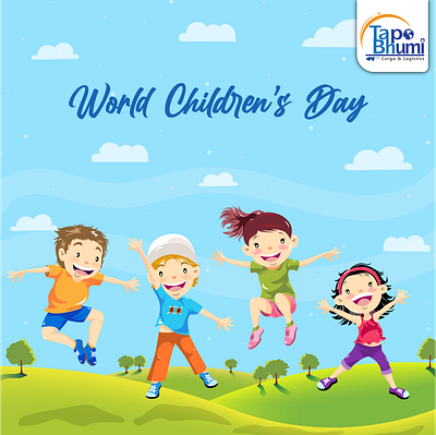 World Children's Day design graphic design illustration postdesign socialmediapost travel worldchildrensday