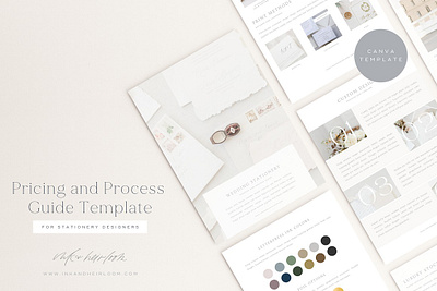 CANVA Process Pricing Guide Template brand branding canva canva template client designer guide guide template magazine magazine font pricing process sample kit stationery template wedding welcome welcome kit