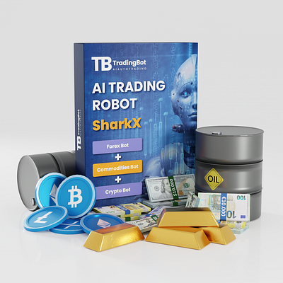 Trading Bot - Subscription Package Design 3d 3d modelling adobe illustration blender blender 3d graphic design