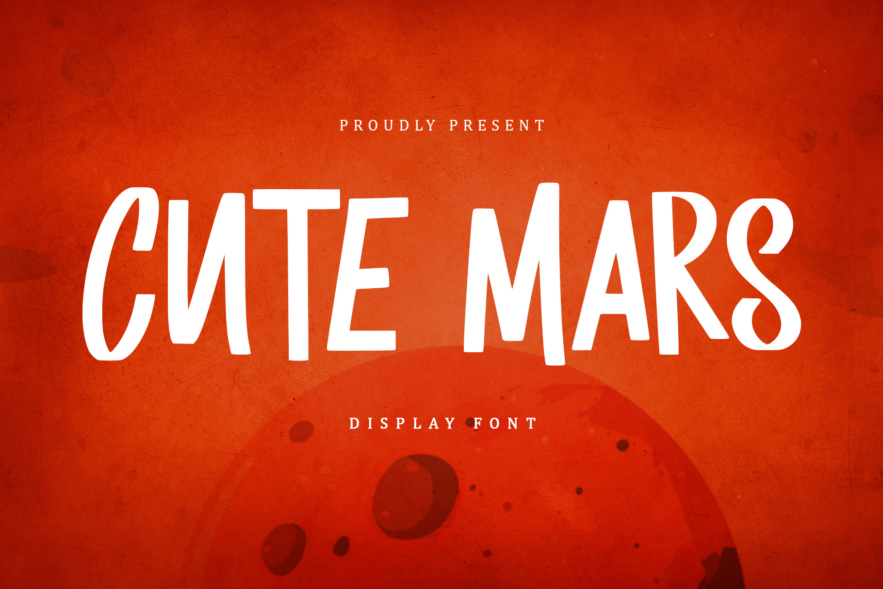 Cute Mars - Display Font aesthetic colorfulfont cute display elegant font graphic design modern