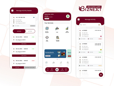 BizNext App Design android mobile app design uidesign uiux