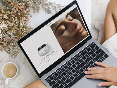 eCommerce Website Design for a Luxury Skincare beauty industry beauty products clean design cosmetic store cosmetics cozy website ecommerce fashion and beauty girl website makeup store design minimalism online beauty store online store skincare website web design