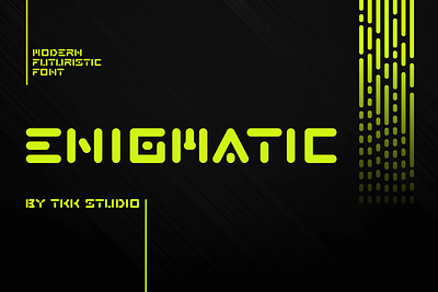 ENIGMATIC – Modern Futuristic Font custom font