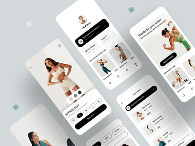 Sports Clothes Store App Design app design interface mobile ui ux