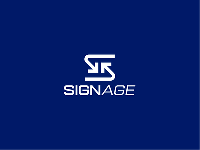 Signage Logo (signage/billboard manufacturing) brand identity branding logo logo mark logos logotype minimal logo modern logo visual identity