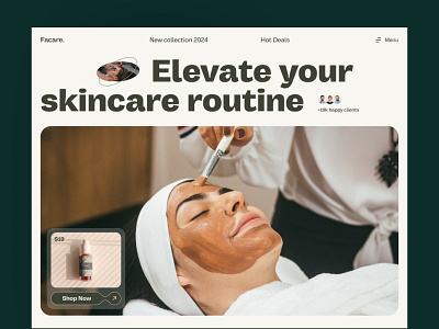 Skin care website design cream ecommerce ecommerce store fashion landing page shopify store shopify website skin care skin care product skin care website ui ui design ui ux design web design website website design